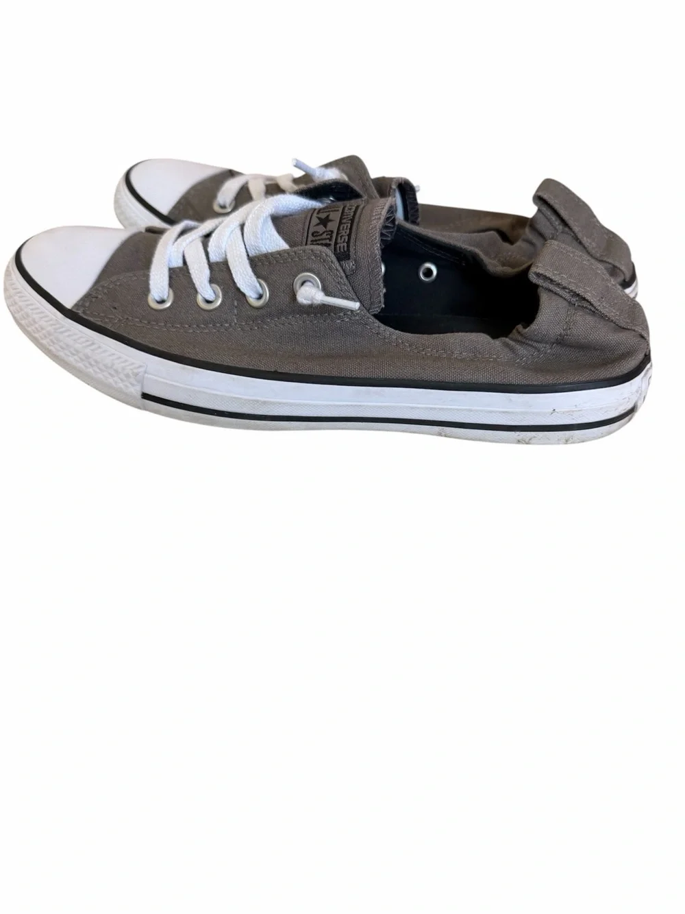 Converse Women's Chuck Taylor All Star Shoreline slip-on shoes- Gray - Picture 3 of 8